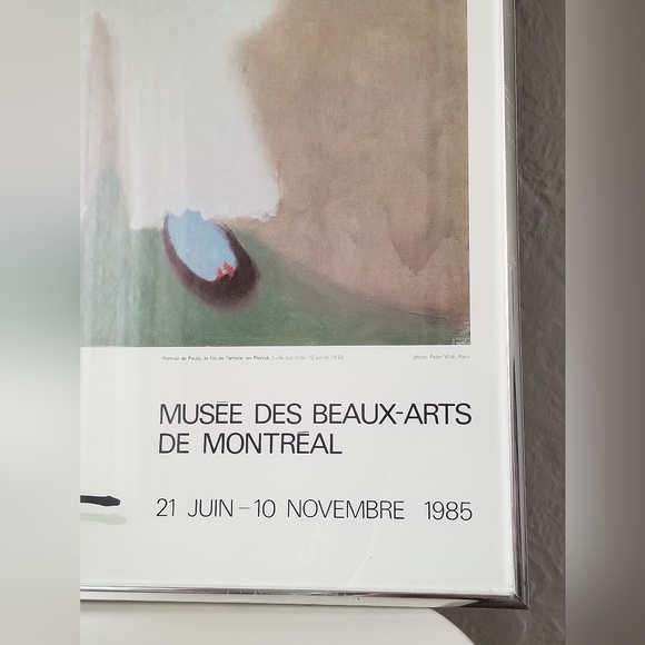 Picasso Poster, MUSEE DES BEAUX-ARTS DE MONTREAL, 1985, framed 60 x 90 cm - Picture 4 of 7